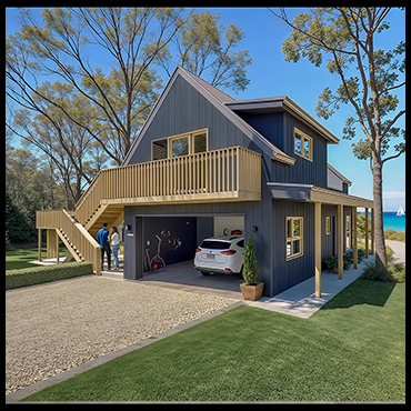 DOUBLE GARAGE & LOFT MINOR DWELLING DESIGN